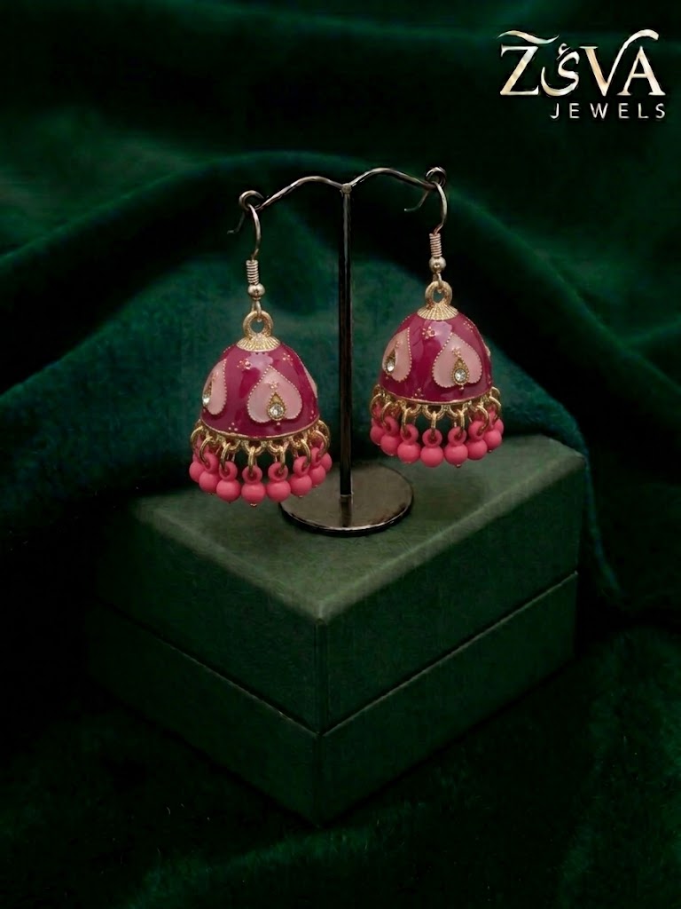 Mini Shocking Pink Jhumka
