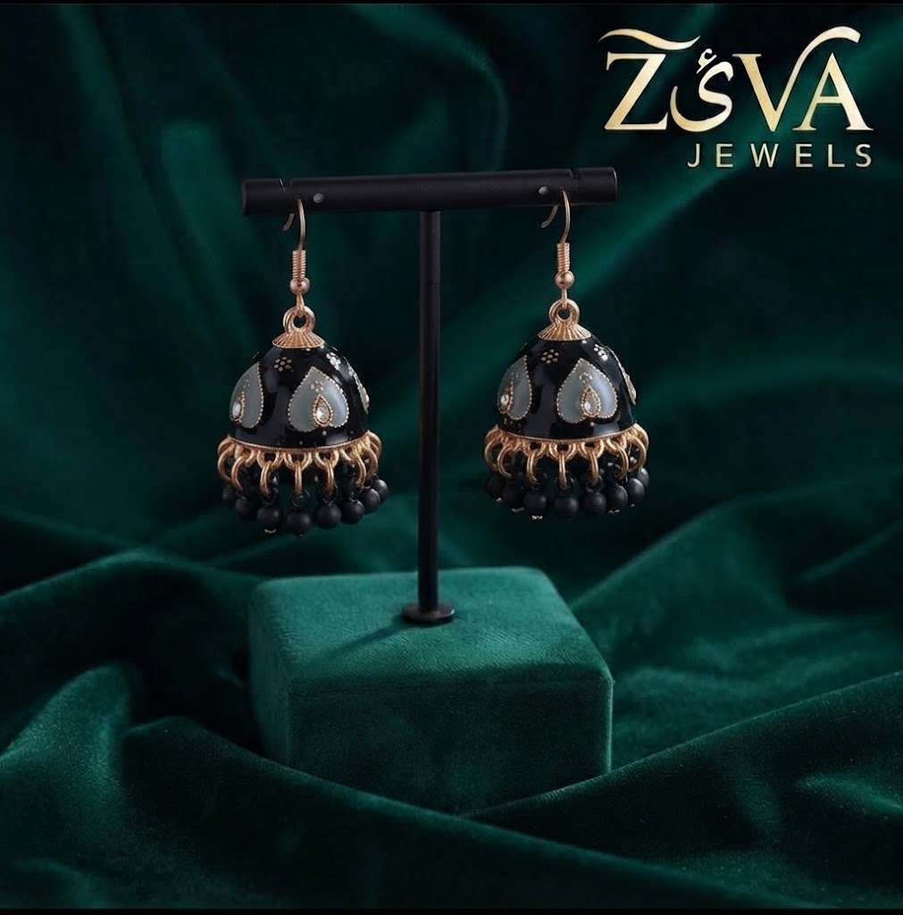 Mini Black Jhumka
